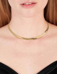 Gold Thick Snake Chain Necklace - link has visual effect only