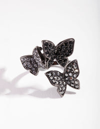 Matte Cluster Butterfly Ring - link has visual effect only