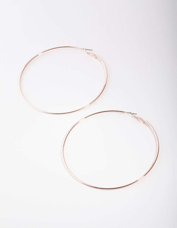 Rose Gold Super Hoop Earrings