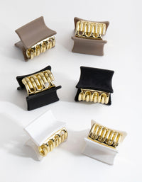 Gold Mini Matte 6-Pack Clips - link has visual effect only