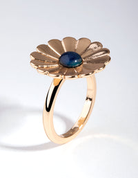 Gold Mood Flower Ring - link has visual effect only