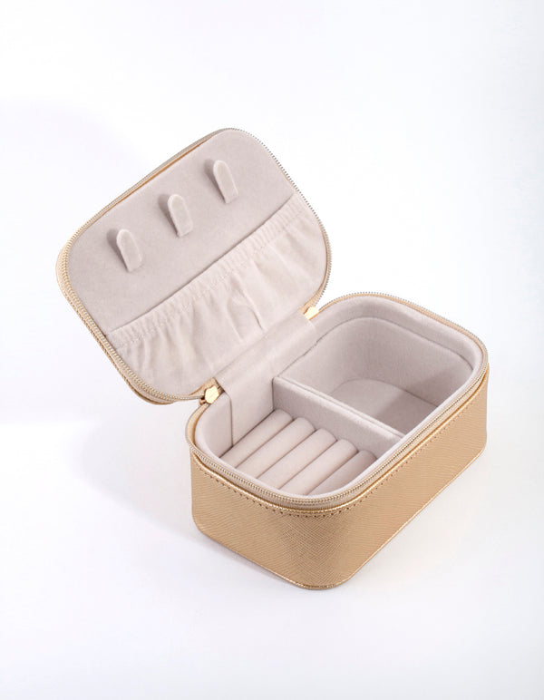 Rectangular Gold Jewellery Box