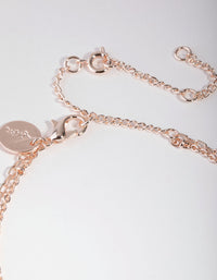 Rose Gold Plated Mini Disc Bracelet - link has visual effect only