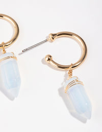 Gold Mini Shard Hoop Earrings - link has visual effect only