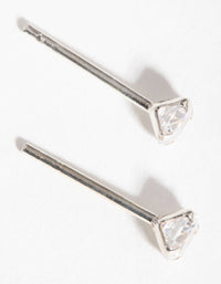 Sterling Silver 0.25ct Cubic Zirconia Stud Earrings - link has visual effect only