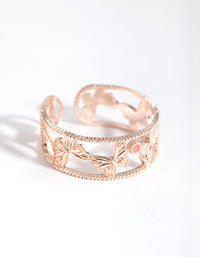 Rose Gold Multi Butterfly Ring - link has visual effect only