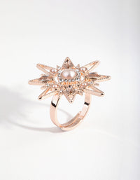 Rose Gold Statement Star Ring - link has visual effect only