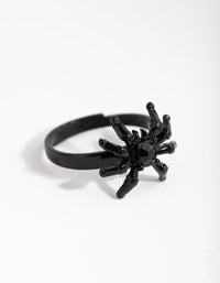 Matte Black Spider Ring - link has visual effect only