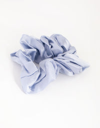 Pastel Blue Silk Oversized Scrunchie - link has visual effect only