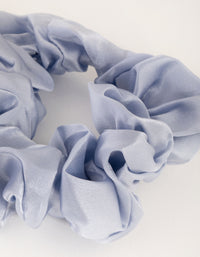 Pastel Blue Silk Oversized Scrunchie - link has visual effect only