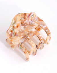 Acrylic Cream Marble Small Clip - link has visual effect only