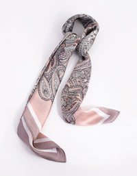 Blush Satin Bandana Hair Scarf - link has visual effect only