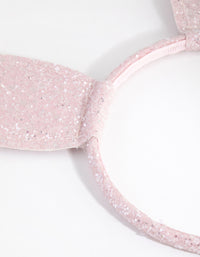 Kids Fabric Glitter Bunny Ear Headband - link has visual effect only