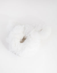 Kids Pink Faux Fur Bunny Scrunchie - link has visual effect only