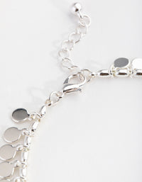 Silver Jingle Circle Disc Anklet - link has visual effect only