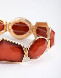 Gold Irregular Foil Station Stretch Bracelet - link has visual effect only