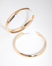 Gold 60mm Hoop Earrings - link has visual effect only