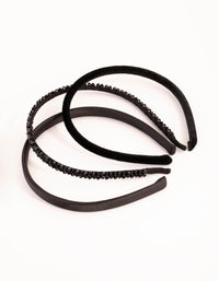 Beaded Velvet & Satin Headband Pack - link has visual effect only