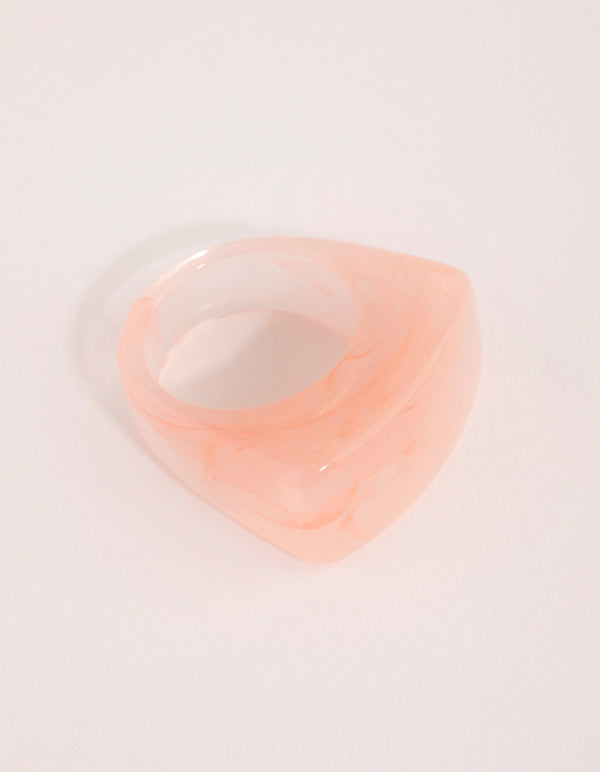 Pink Acrylic Wash Ring