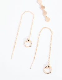 Gold Circle & Disc Earring Set - link has visual effect only