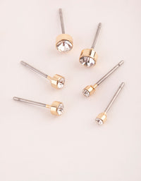 Gold Diamante Multi Round Stud Pack - link has visual effect only