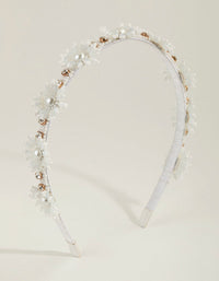 Beaded Flower Detail Alice Band - link has visual effect only