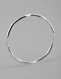 Silver Plated Brass 4.5mm Wavey Bangle - link has visual effect only