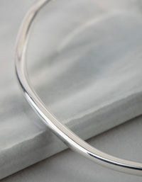 Silver Plated Brass 2.5mm Wavey Bangle - link has visual effect only