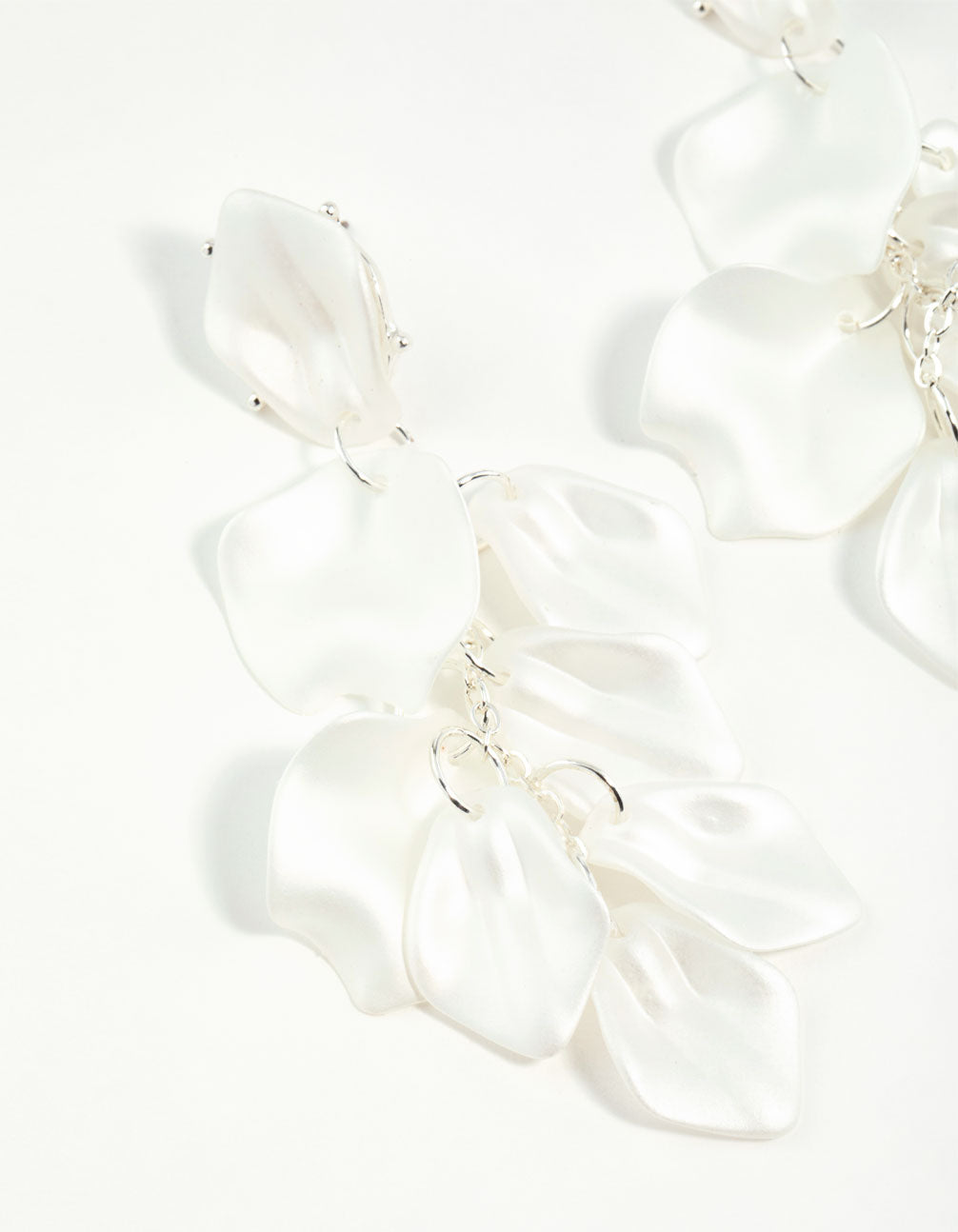 White Petal Earrings store