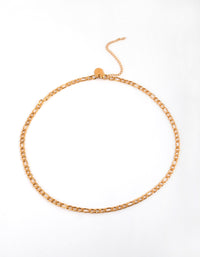 Gold Plated Surgical Steel Figaro Necklace - link has visual effect only