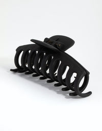 Black Acrylic Large Bar Hair Claw Clip - link has visual effect only