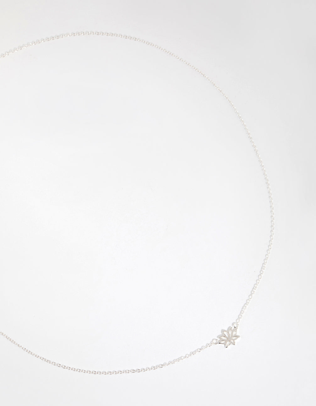 Sterling Silver Lotus Necklace - Lovisa