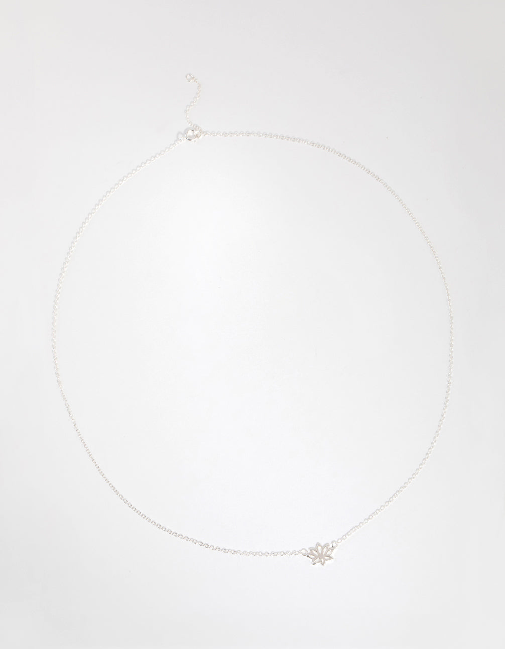 Sterling Silver Lotus Necklace - Lovisa