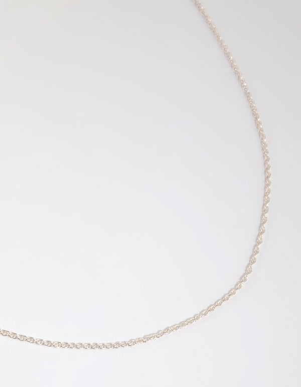 Sterling Silver Twist Chain Necklace