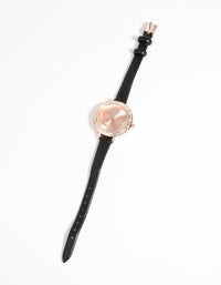 Butterfly Face PU Strap Watch - link has visual effect only