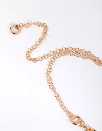 Gold Circle Detail Chain Belt - link has visual effect only