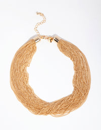 Gold Layered Slinky Chain Necklace - link has visual effect only