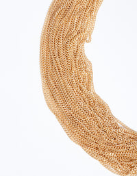 Gold Layered Slinky Chain Necklace - link has visual effect only