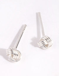 Sterling Silver Knot Stud Earrings - link has visual effect only