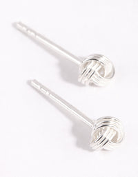 Sterling Silver Knot Stud Earrings - link has visual effect only