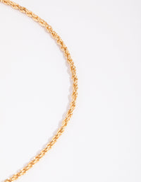 Gold Rope Chain Necklace - link has visual effect only