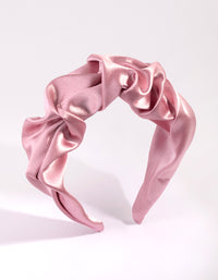 Pink Ruched Detail Alice Band - link has visual effect only