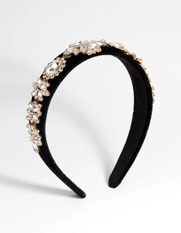 Black Diamante Headband