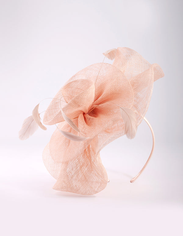 Pink Ruffle Saucer Headband