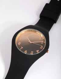 Mixed Metal Ombre PU Strap Watch - link has visual effect only