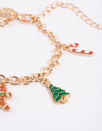 Kids Festive Gingerbread Charm Bracelet - link has visual effect only