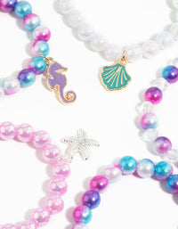 Kids Seaside Ombre Stretch Bracelet 5-Pack - link has visual effect only