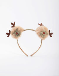 Kids Festive Reindeer Headband - link has visual effect only