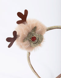 Kids Festive Reindeer Headband - link has visual effect only