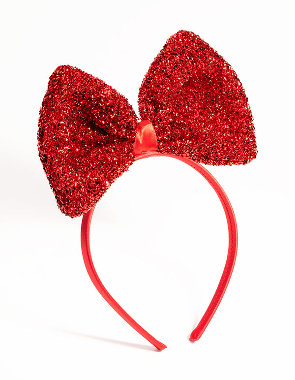 Kids Sparkle Bow Headband